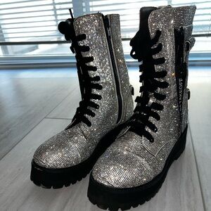 Dolls kill Poster Grl billionaire bling boots